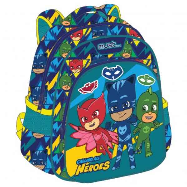 Детска раница с 2 ципа Must, PJ Masks-V6q3Z.jpeg