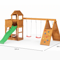 Детска площадка с пързалка и 2 люлки Fungoo Fluppi Double-V88gQ.png