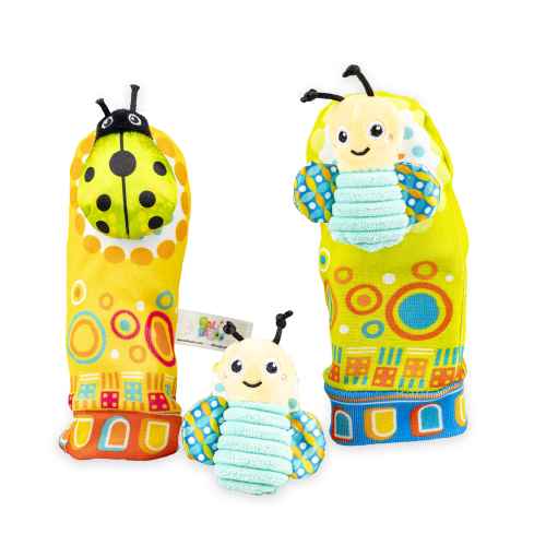 Дрънкалки чорапи Bali Bazoo Green Beetle Bee