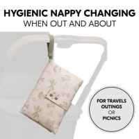 Чанта за памперси Hauck Change N Walk, с подложка за повиване, Simba Beige-VOluO.jpeg