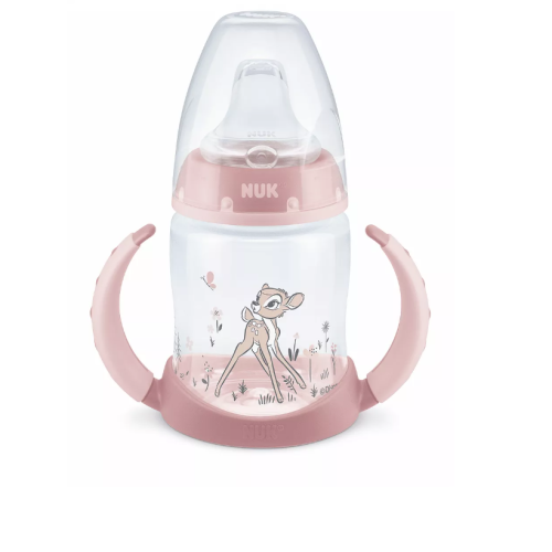 Шише Nuk First Choice 150 мл. със силиконов накрайник за сок, Bambi