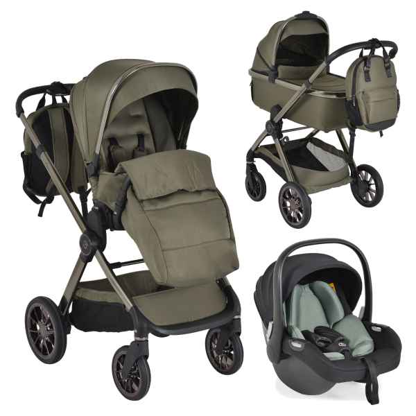 Комбинирана бебешка количка 3в1 Cangaroo iClick, Зелена-VYRgS.jpeg