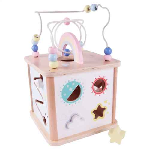 Дидактически куб за деца Classic World, розов