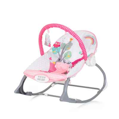 Бебешки музикален шезлонг Chipolino Melody, розов