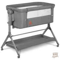 Бебешка кошара Next to me 3 в 1 Lionelo Leonie Plus люлееща се, Beige Sand-VgKTu.jpeg