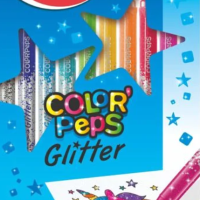 Флумастери Maped Color'Peps Glitter, 10 цвята