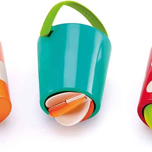 Комплект Hape, Шарени кофички за баня