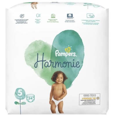 Пелени Pampers Pure Harmonie 5, 11+ кг 24 бр.