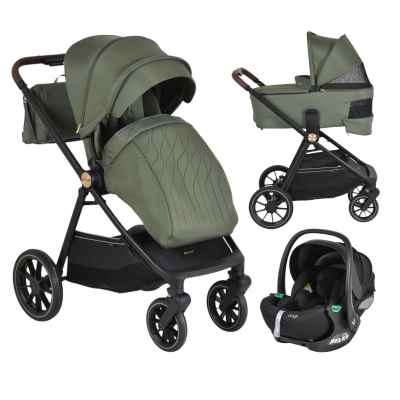 Комбинирана бебешка количка 3в1 Cangaroo Celebrity, Deep-green