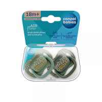 Силиконова залъгалка със симетрична форма Canpol Mountains, 18м+, 2бр зелено-Vz1nM.jpeg