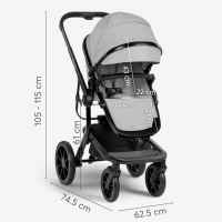 Комбинирана бебешка количка 3в1 Kikka Boo Irene, Dark Grey 2024-WEm2G.jpeg