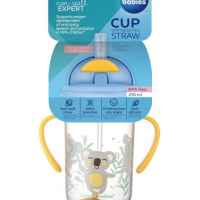 Нетечаща чаша със сламка Canpol-babies Bonjour Paris 270 мл, жълта-WXplH.jpeg