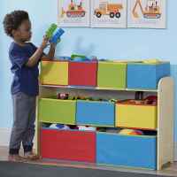 Детски дървен органайзер за съхранение на играчки GINGER, WOOD/WHITE-WcdLc.jpg
