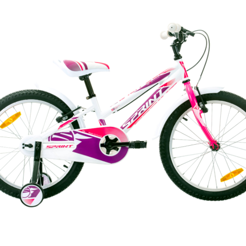Детски велосипед Sprint Calypso 20, розов/бял