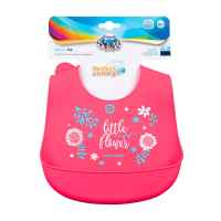 Силиконов лигавник с джоб Canpol WILD NATURE, розов-WrC8z.jpg