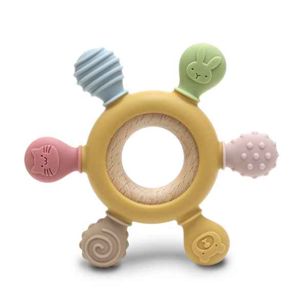 Силиконова гризалка с бук Lorelli РУЛ, YELLOW-WrQzL.jpeg