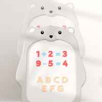 Детски комплект от дъска за рисуване 2 в 1 и стол Feelkids, Жълто мече-Wu9uf.jpeg