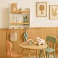 Детска етажерка Ginger, с рафтове и закачалки-X3zKf.jpeg