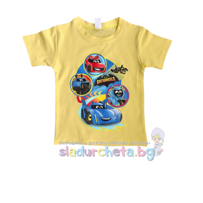 Детска тениска Светли, жълта