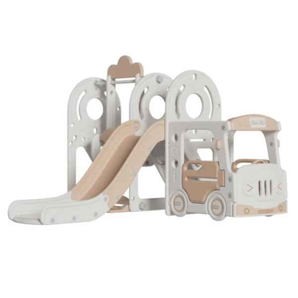 Детски център за игра 4 в 1 Feelkids, Автобус в кафяво-XPE51.jpeg