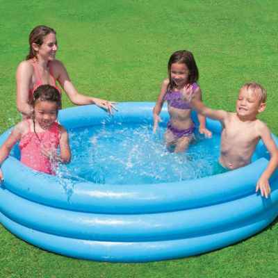 Детски надуваем басейн Intex Crystal Blue, голям