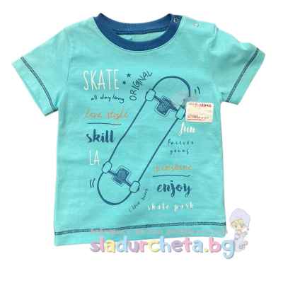 Бебешка тениска Topolino, синя