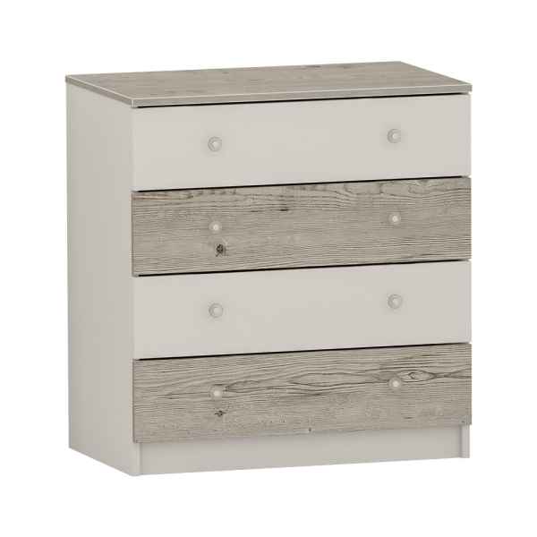 Скрин с четири чекмеджета Arbor №10, Хималайски дъб + Бял-Xbmn2.jpeg