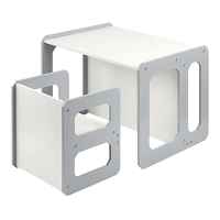 Детска маса и стола 3 в 1 Ginger Home Монтесори, дървена бяло и сиво-XhAGG.jpeg