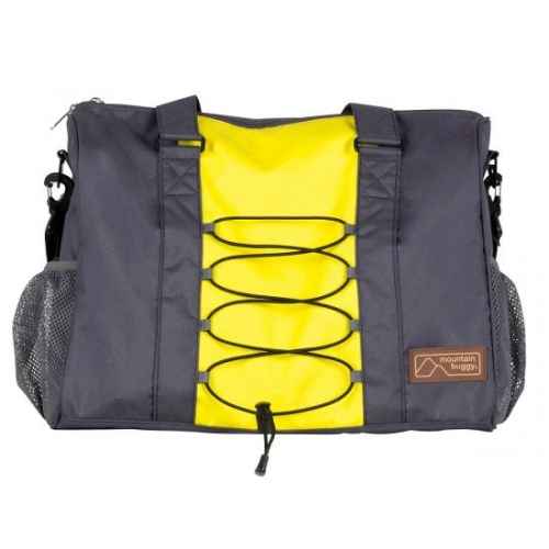 Чанта за количка Phil & Teds MB V1 с халки, сиво и жълто