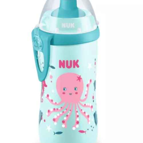 Спортна бутилка с клапа NUK Junior Cup 300мл, 24+, Chameleon