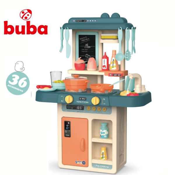 Детска кухня Buba Home Kitchen, 36 части, син-Xrilz.jpg