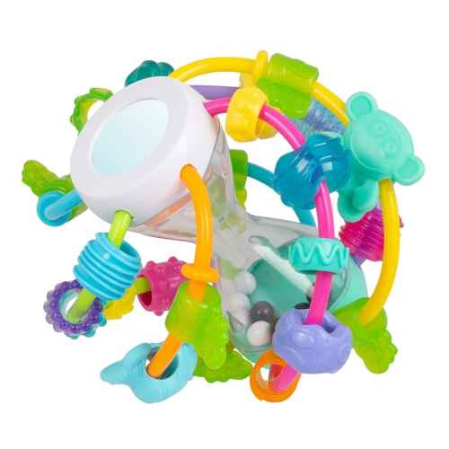 Дрънкалка и гризалка 2в1 Playgro, с безопасно огледало, 6м+