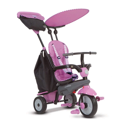 Детска триколка 4в1 smarTrike Shine, розова