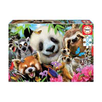 Пъзел Educa, Животинско селфи, 300 части