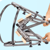 Сгъваема шейна с термочувал Babyhome Спейс, сив-YC6YG.png