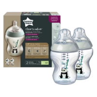 Шише за хранене Tommee Tippee Easi-Vent 0м+, 260 мл, 2 бр. Панда-YCk6D.png