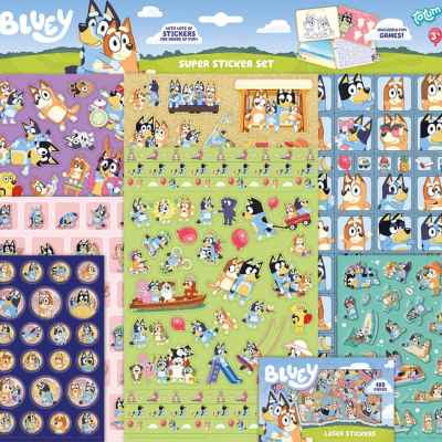 Комплект супер стикери Totum, Bluey, 10 части