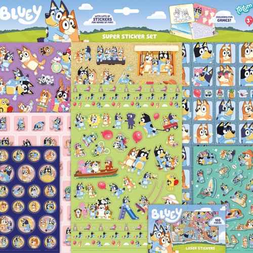 Комплект супер стикери Totum, Bluey, 10 части