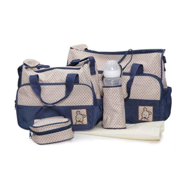 Комплект чанти за аксесоари Moni Stella, син-YH6Es.jpg