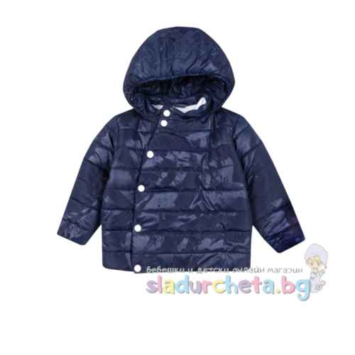 Бебешко яке Вега-М, тъмносиня щампа