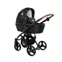 Комбинирана бебешка количка 3в1 Lorelli Rimini, Forest Green & Black-YYuoq.jpeg