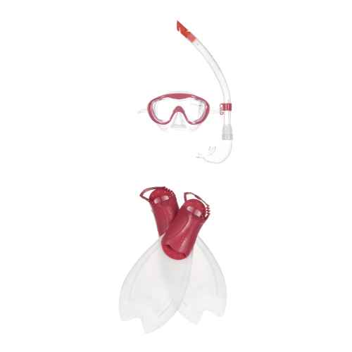 Детски комплект за плуване Speedo glide scuba set ju, размер 31/33, червен