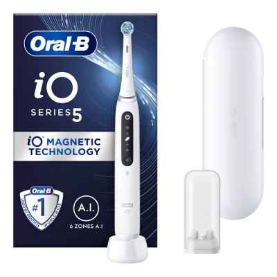 Електрическа четка за зъби Oral-B IO S5+ TC, бяла