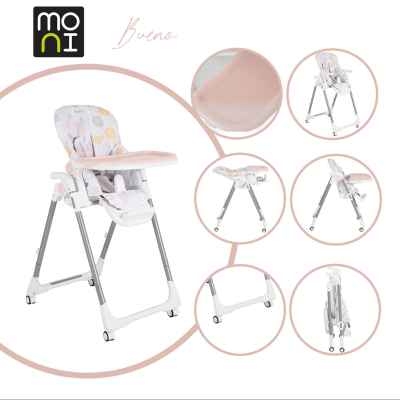 Столче за хранене Moni Bueno, розово