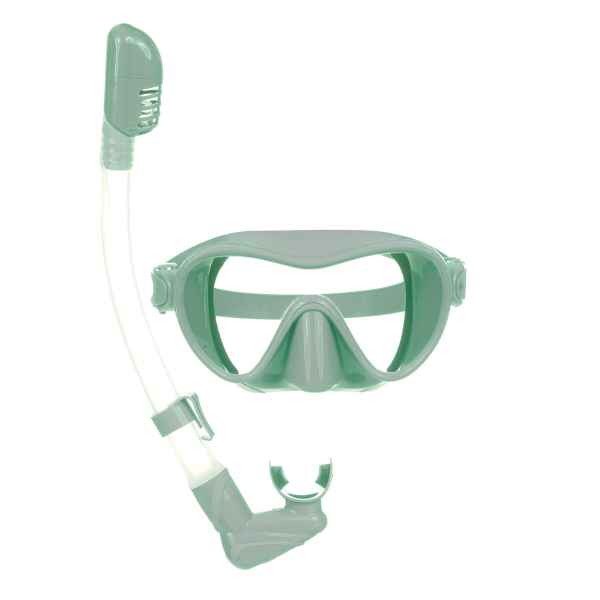 Комплект детска маска за гмуркане с шнорхел Zizito, зелен-Z2TEh.jpg