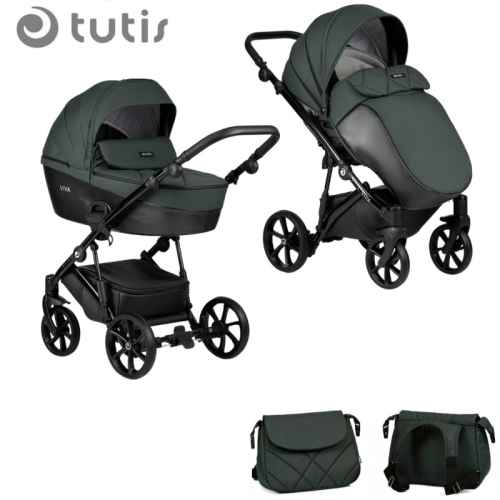 Комбинирана бебешка количка 2в1 Tutis Viva 4 Lux, Emerald
