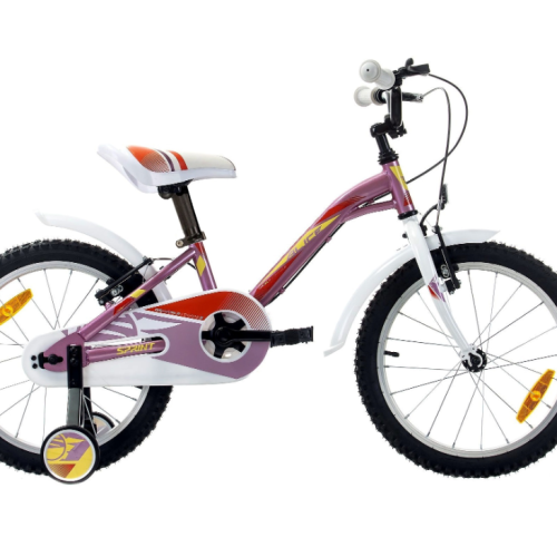 Детски велосипед Sprint Alice 18, розово с червено и кремаво