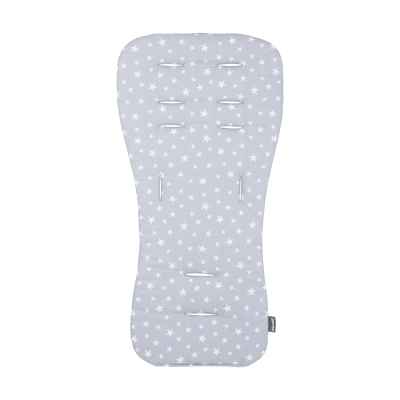 Мека подложка за количка Chipolino, сив/ сиви звезди