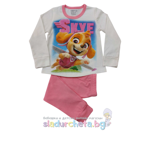 Детска пижама Венера, Скай бял/розов-ZNUuW.png