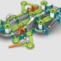 Магнитен конструктор Geomag Mechanics, Лупинги и завои, 130 части-ZTd2Y.jpeg
